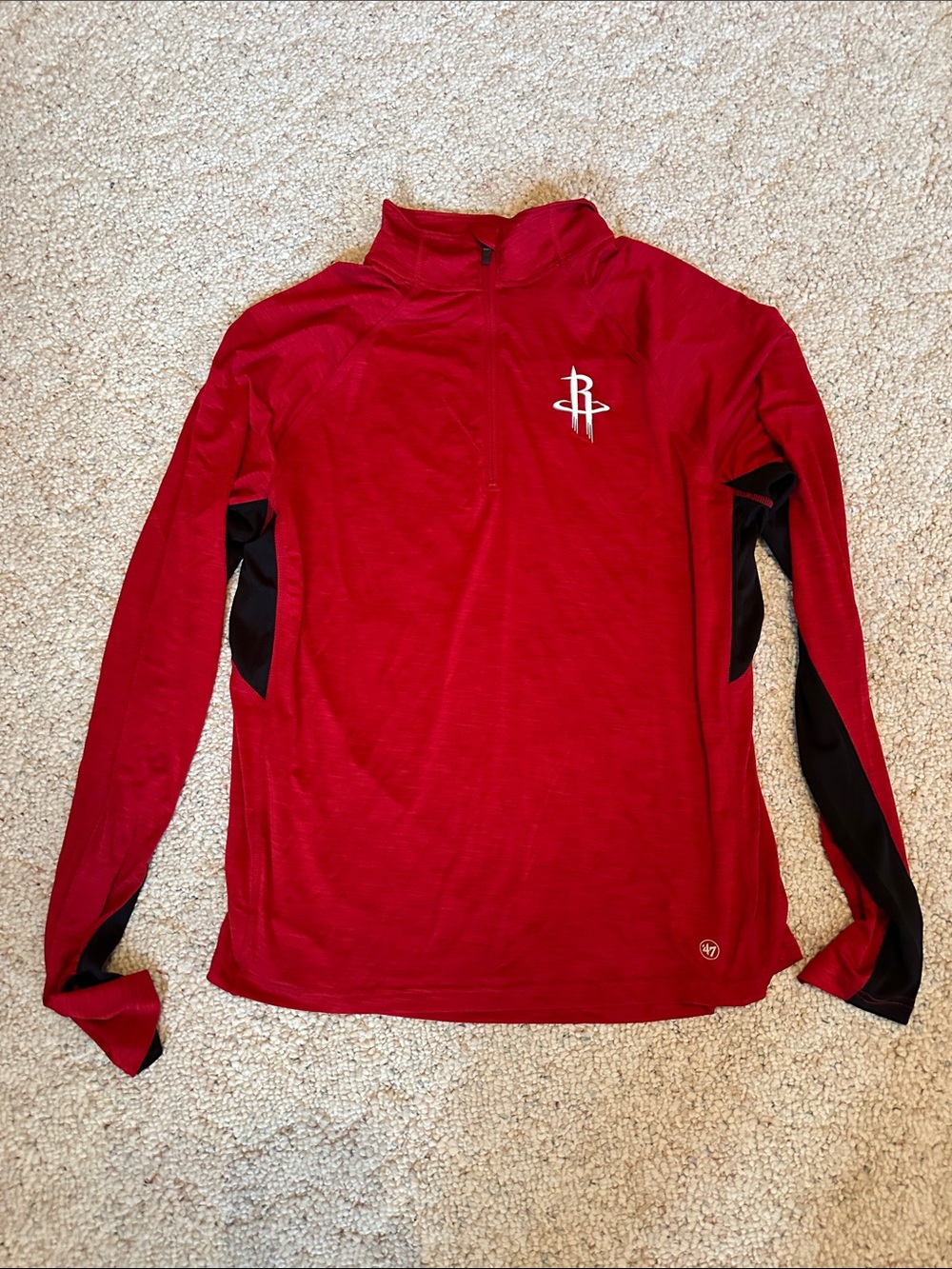 Houston Rockets Red Pullover Quarter-Zip 47 Brand